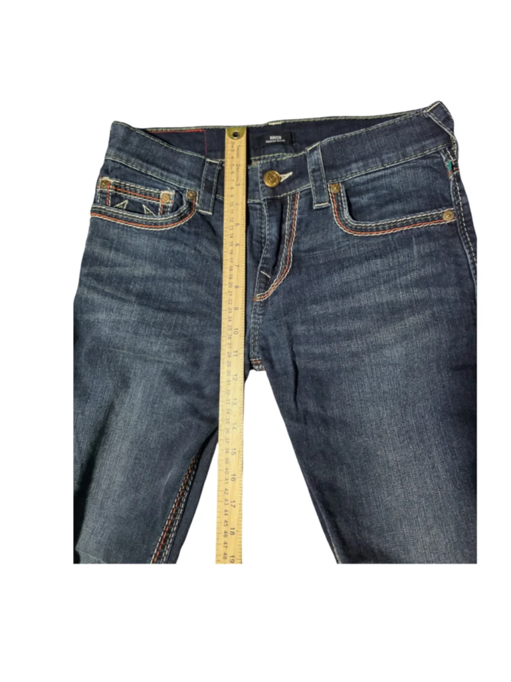 Men's True Religion Rocco Relaxed Skinny Jeans, Blue, Waist 30